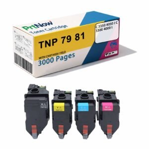 Compatible with Minolta TNP 79 81 toner cartridge, Konica Minolta C 3350 4050 i C 3300 4000 i toner powder-PrtNow