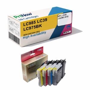 Compatible with Brother LC975 LC985 LC39 Ink Cartridges for Brother MFC-J220 J265W J410 Ink