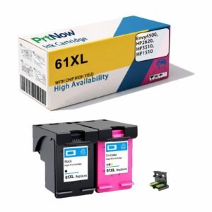 Colorino compatible with HP61XL ink cartridge for HP Envy4500, HP2620, HP3510, HP1510 black ink cartridge
