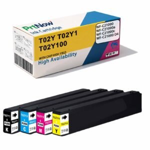Compatible with Epson T02Y T02Y1 T02Y100 Ink Cartridge for Epson WF-C21000 Printer Ink Cartridge-PrtNow