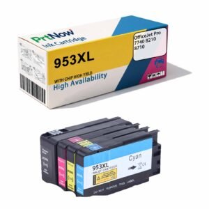 Compatible with HP/HP 953XL Ink Cartridge OfficeJet Pro 7740 8210 8710 Color Ink Cartridge-PrtNow