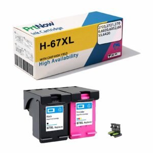 Compatible with HP 67XL Ink Cartridge for HP 2723 2721 2700 6020 6052 6055 6420 Printers