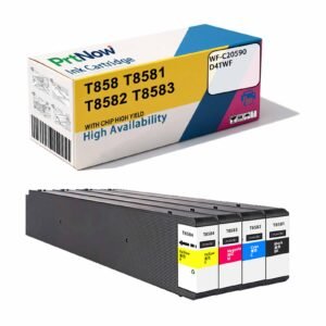Compatible with EPSON T858 T8581 T8584 C13T858100 Ink Cartridge WF-C20590 Printer