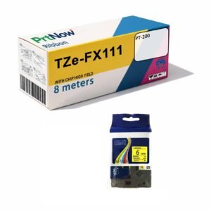 Ebis suitable for Brother label printer ribbon 6mm waterproof and scratch-resistant, multi-specification cable TZe series-PrtNow