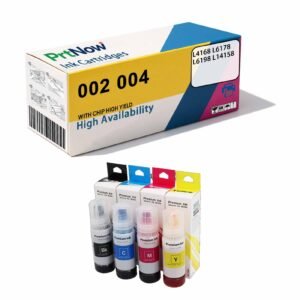 Compatible with Epson 002 004 Ink Cartridges L4168 L6178 L6198 L14158 Printer Ink