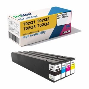 Compatible with Epson T02Q1 T02Q2 T02Q3 T02Q Ink Cartridges WF-C20600 Printer Pigment Ink-PrtNow
