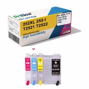 252XL Ink Cartridge for WF-3620 WF7110 7610 7710 7720 Printers Ink Tank T252XL