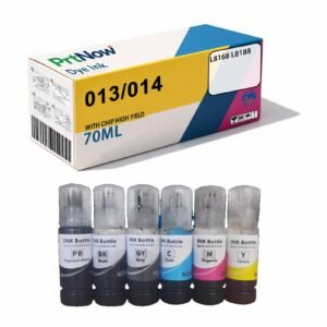 Compatible with Epson 013 Ink L8168 L8188 Continuous Ink Supply Printer Black Pigment Ink 014 Ink-PrtNow