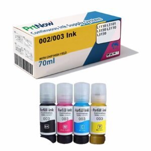 Compatible with 003 002 Refillable Continuous Ink Supply System (CISS) for Epson L1110 L3101 L3150 L3110 L3150