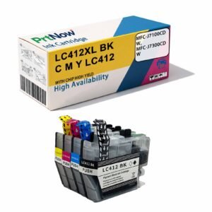 Compatible with Brother LC412XL Ink Cartridge for MFC-J7100CDW J7300CDW Printers LC412