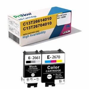 Compatible with Epson EPSON WorkForce WF-100W Ink Cartridge T2661 T2670 266 267-PrtNow