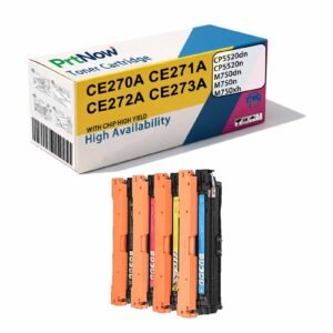 Compatible with HP CE270A toner cartridge for HP CP5525dn printer, HP CP5525n printer ink cartridge, M750xh toner cartridge, HP650 toner cartridge-PrtNow