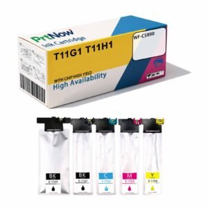 Compatible with Epson C5390a Ink Cartridge WF-C5890 Printer T11H1 T11G1 Ink Bag T11F1 Ink Cartridge