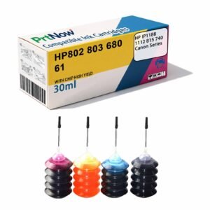 Compatible with HP Canon HP802 803 680 61 Ink Cartridges IP1188 1112 815 740 Ink Cartridges 30ML