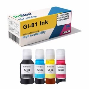 Compatible with Canon Gi-81 Ink Cartridges G1831 G3830 G3821 G3871 G3860 G3870 G4870-PrtNow