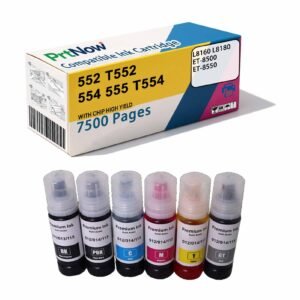 Compatible with Epson EPSON 552 T552 554 555 Ink ET8550 L8160 L8180 Printers-PrtNow