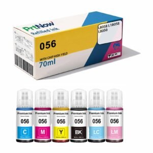 Compatible with Epson L8058 L18058 L8050 Ink Tank System Refill Ink 056 Color Inkjet Printer Ink