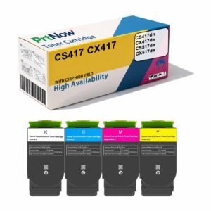 Compatible with Lexmark CS417 CX417 toner cartridge CS417dn/CX417de/CS517de/CX517de toner