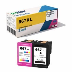 Compatible with HP 667XL Ink Cartridge Ink Advantage 1275 2374 2375 2376 2775-PrtNow