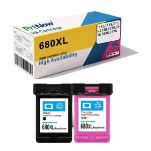 Compatible with HP 680XL Ink Cartridge HP 1115/1118/2135/2138/3635/3636/3638/3776-PrtNow