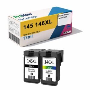 Canon 145 Ink Cartridge Compatible with MG3010 2510s 2910 2410 Printers, iP2810s Refillable Ink Cartridge