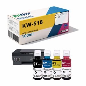 Compatible with HP 518 Ink HP Smart Tank 518 Continuous Ink Supply Printer GT51 GT53XL GT52