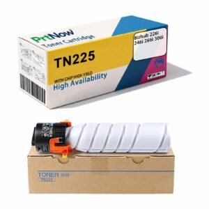 Compatible with Minolta TN225 toner cartridge, Konica Minolta Bizhub 226i 246i 266i 306i toner powder, ink powder