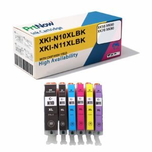 Compatible with Canon XKI-N10XL N11XL Ink Cartridge, CANON XK50 XK60 XK70 XK80 Printer-PrtNow