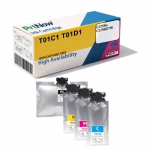 Compatible with Epson C529Ra C579RDTW T01D1 Ink Bag T01C1 Ink Cartridge European Printers