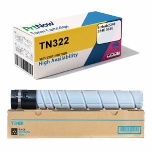 Compatible with Minolta TN322 toner cartridge, Konica Minolta bizhub 364e toner, 224e, 284e copier toner powder-PrtNow