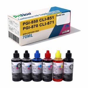 Canon IX6780 IX6880 6860 6580 TS5060 ip7280 MG5580 Continuous Ink Supply System (CISS) Filling Ink-PrtNow