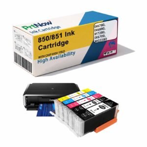 Compatible with Canon IX6780/6880 Ink Cartridge IP7280, IX6700 Printer 850/851 Ink Cartridge MG5580-PrtNow
