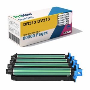 Compatible with Minolta DR313 Drum Frame Bizhub C258 C308 C368 C458 Drum Kit DV313 Developer