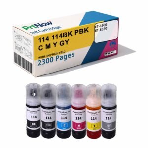 Compatible with EPSON 114 Ink Ecotank ET-8500 ET-8550 Printer Ink Non-OEM-PrtNow