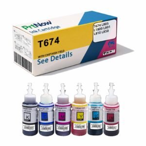 Compatible with Epson T674 L805 Printer 6-color Ink L1800 L801 L810 L850