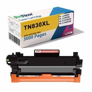 Suitable for Brother TN830 toner cartridge, HL-L2460DW ink cartridge, L2865DW toner, L2405W toner, L2400D toner.