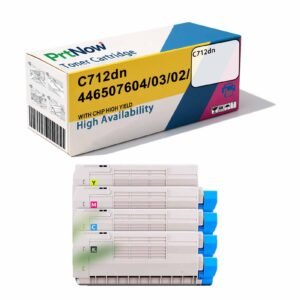 Compatible with Oki C712dn toner cartridge C712 color printer toner cartridge 446507604/03/02/01 toner powder