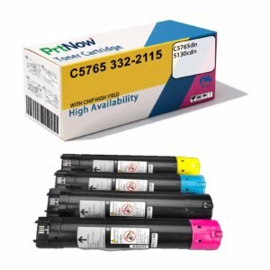 Compatible with Dell 332-2115 C5765dn toner cartridge, DELL 5130cdn color copier ink cartridge, toner drum, selenium drum-PrtNow
