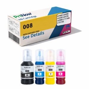 Compatible with Epson 008 Ink L6460 L6490 L6550 L6570 L6580 L11160 L15150-PrtNow