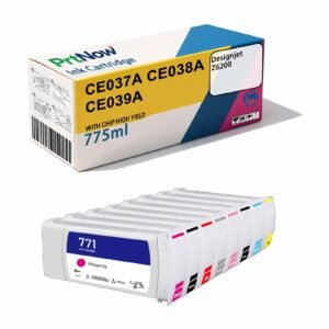 Compatible with HP 771 Ink Cartridge HP Designjet Z6200 Plotter CE037A/CE038A/CE039A