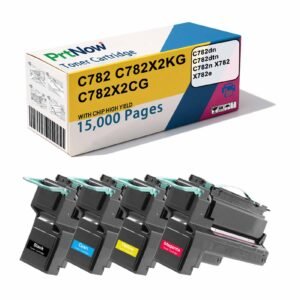 Compatible with C782X2KG Lexmark C782dn C780dtn Printer Toner Cartridge X782e Ink Cartridge Toner Cartridge-PrtNow