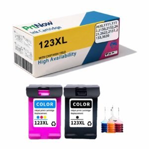 Compatible with HP 123XL Ink Cartridge HP2620 1111 2130 1112 2132 Color 3630 5255 Ink