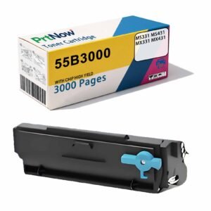 Compatible with Lexmark MS331 MS431 MX331 MX431 Printer Toner Cartridge 55B3000 Toner Cartridge