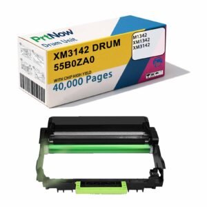 Cross-border Compatible 55B0ZA0 Lexmark XM3142 toner cartridge M1342 drum unit XM1342 printer drum frame photoreceptor