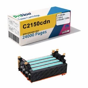 Compatible with Dell C2150cdn toner cartridge, Dell 2155cn/2155cdn drum unit, 1320c developer drum component-PrtNow