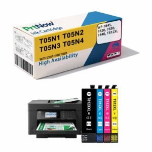 Compatible with Epson WF-7845, 7820, 7830, 7840, T812XL Ink Cartridge EC-C7000 Printer