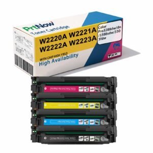 Compatible with HP W2220A toner cartridge for HP 3288dn, Pro 3288dw, 3388sdw, 3303fdw ink cartridge hp222A-PrtNow