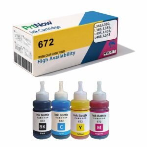 Compatible with Epson 672 Ink L365 L380 L383 L385 Color L405 L455 L485 L551