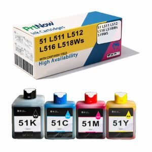 Compatible with Deli 51 Ink Cartridges L511 L512 L516 L518Ws 519WS Printer Ink Cartridges
