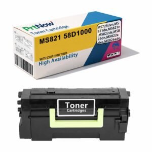 Compatible with Lexmark 58D1000 MX721 toner cartridge, MS823dn toner, MS822de ink cartridge, MS725 toner powder, 826